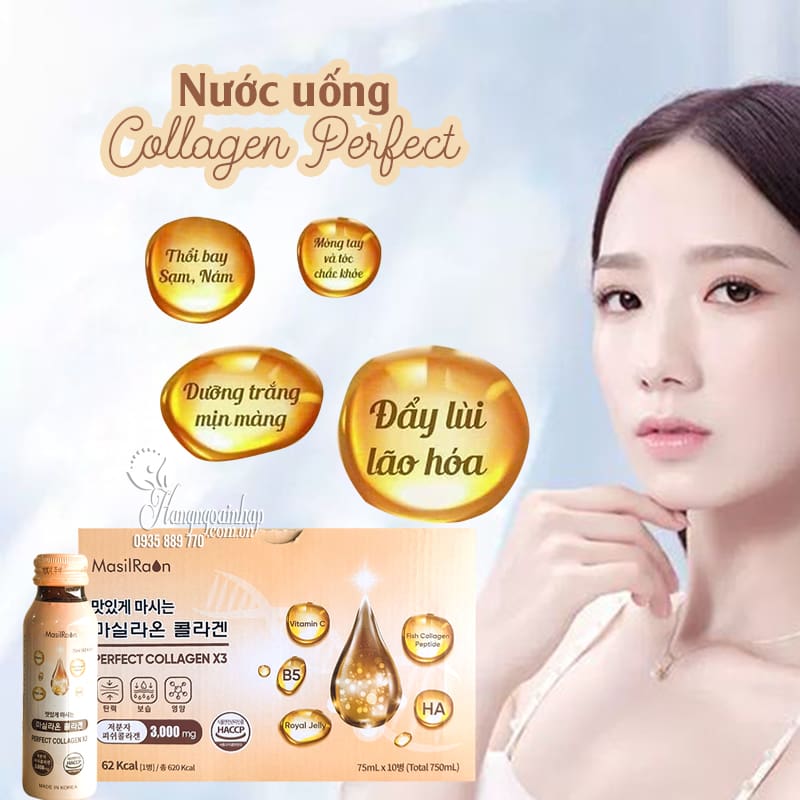 Nước uống Collagen Masilraon Perfect 3000mg Hàn Quốc 10 chai