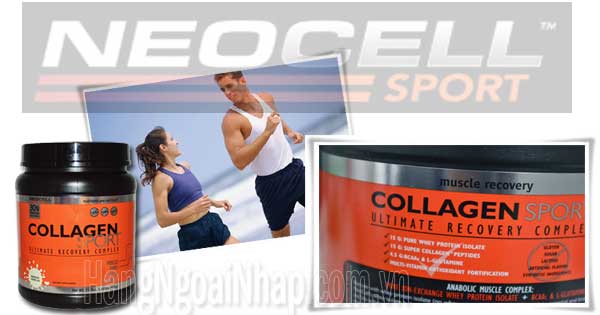 Thực phẩm dinh dưỡng thể thao Neocell Collagen Sport  Vanilla Hộp 675g Của Mỹ 