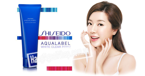Sữa Rửa Mặt Aqualabel Shiseido trị mụn, dưỡng trắng da