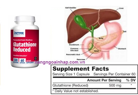 glutathione 500 mg lọ 60 viên