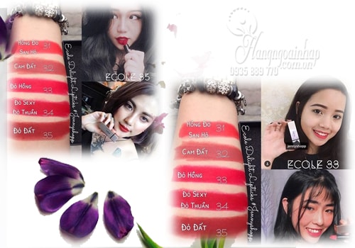 Son Thỏi Lì Ecole Shine Black Lipstick Hàn Quốc 3,5G