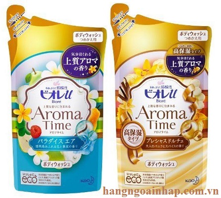 Sữa Tắm KAO AROMA TIME 550ml + REFILL 400ml của Nhật Bản