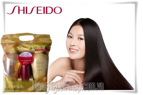 Dầu Gội Bộ 3 Shiseido Tsubaki Màu Vàng 