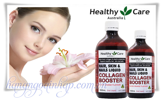 Collagen Booster Hair, Skin, Nails Liquid 500ml  Dạng Nước Của Úc