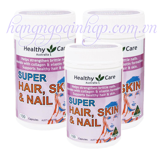 Viên Uống Chống Rụng Tóc Healthy Care Hair Skin Nail 100 Viên Của Úc