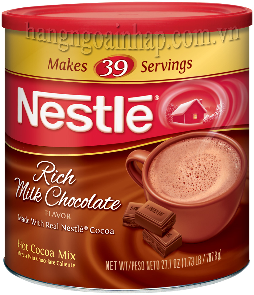 Bột Socola Sữa Nestle Hot Cocoa Mix, Rich Milk Chocolate của mỹ