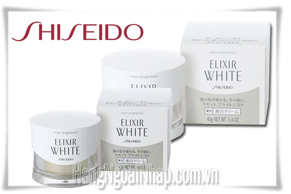 Kem Dưỡng Trắng Da Ban Đêm Cao Cấp Elixir White Shiseido Của Nhật