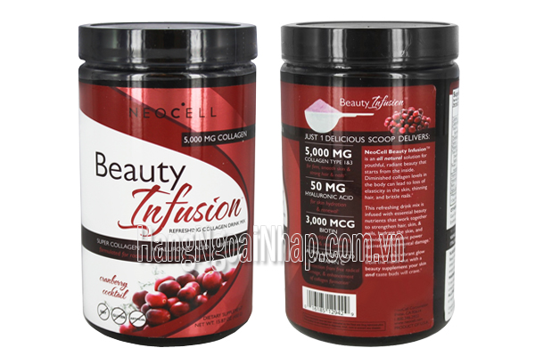 Neocell Collagen Beauty Infusion Cranberry Cocktail 5000mg 450g Của Mỹ