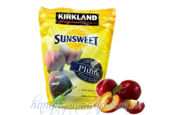 Quả Mận Sấy Khô Sun Sweet Plums Kirkland Của Mỹ Gói 1.59kg