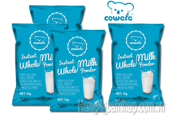 Sữa Tươi Dạng Bột Nguyên Kem Cowala Milk Gói 1kg Của New Zealand
