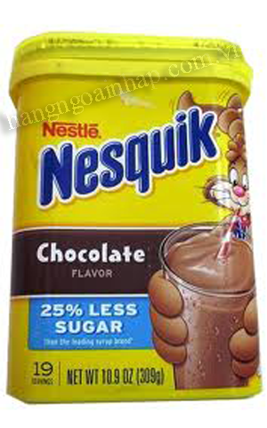 Bột sữa Nesquik hương vị socola  của Mỹ 309g