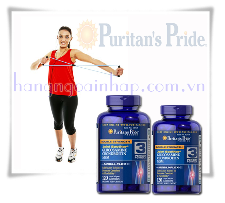 Glucosamine Chondroitin MSM Puritan's Pride Hộp 120 viên hổ trợ xương khớp
