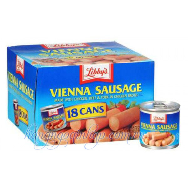 Xúc Xích Đóng Hộp Libbys Vienna Sausage 130g Của Mỹ