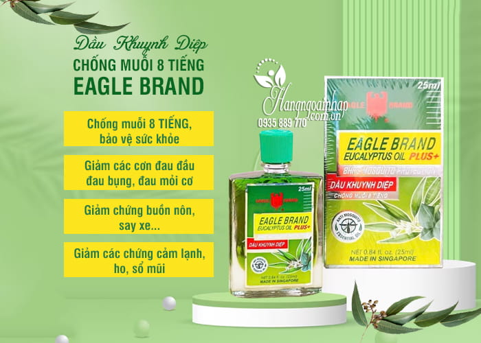 Dầu khuynh diệp Eagle Brand chống muỗi 8 tiếng chai 25ml  67