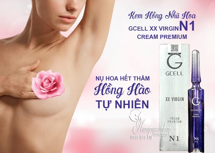 Kem hồng nhũ hoa Gcell XX Virgin N1 Cream Premium Hàn Quốc 5