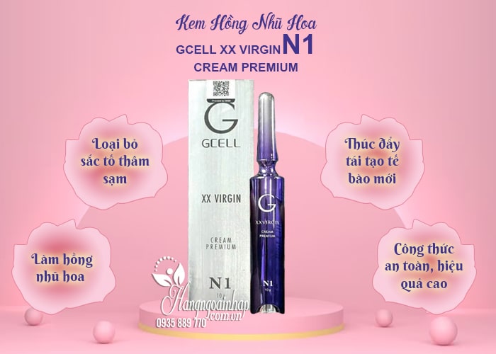 Kem hồng nhũ hoa Gcell XX Virgin N1 Cream Premium Hàn Quốc 99