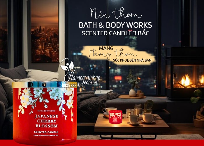 Nến thơm Bath & Body Works Scented Candle 3 bấc 411g 1