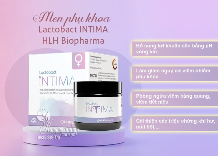 Men phụ khoa Lactobact Intima HLH Biopharma 30 viên của Đức 8