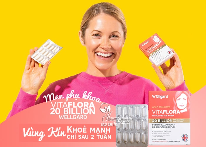 Men phụ khoa Vitaflora 20 Billion Wellgard 30 viên của Anh  34