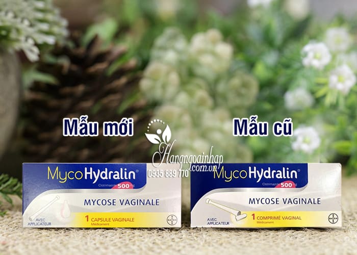 Viên đặt phụ khoa Mycohydralin 500mg của Pháp 1 liệu trình 1