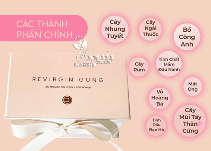 Viên đặt se khít âm đạo Revirgin Gung Bqcell của Hàn Quốc mẫu mới nhất 6