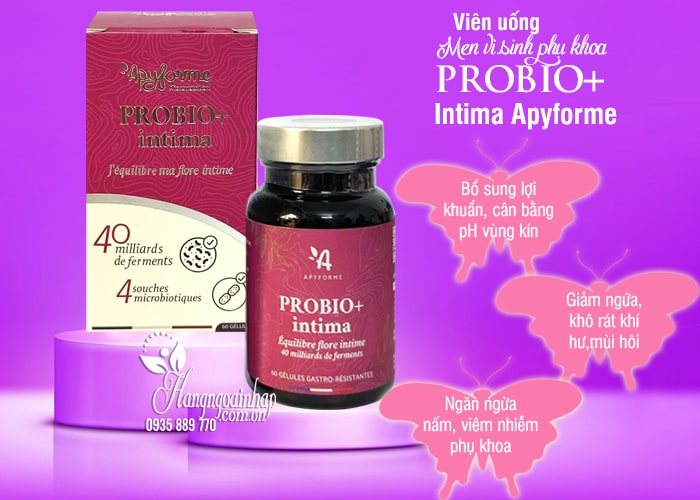 Viên uống Probio+ Intima Apyforme 60 viên của Pháp 6