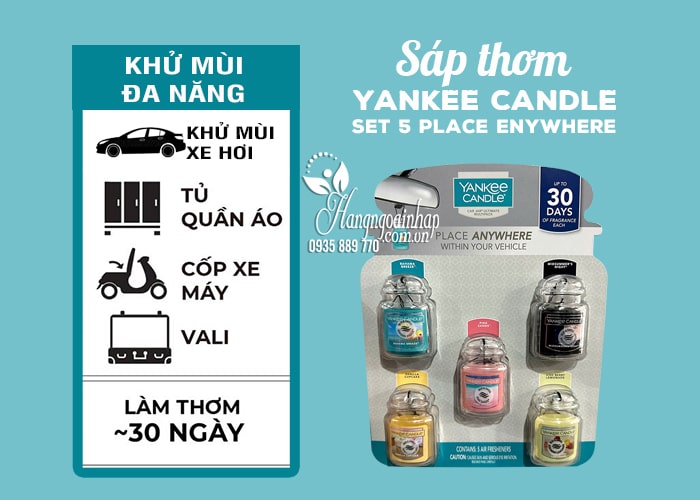 Sáp thơm ô tô Yankee Candle Place Anywhere của Mỹ 89