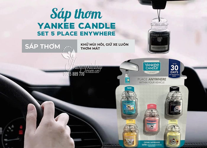 Sáp thơm ô tô Yankee Candle Place Anywhere của Mỹ 12