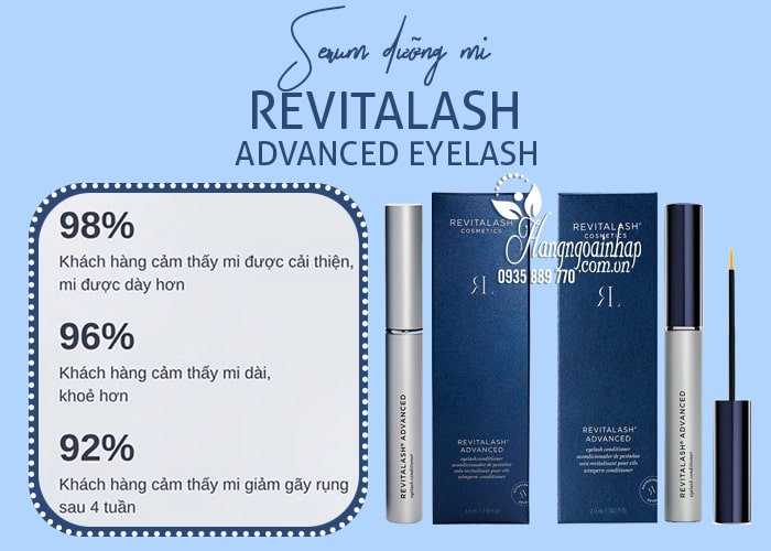 Serum dưỡng mi Revitalash Advanced Eyelash 2ml của Mỹ 9