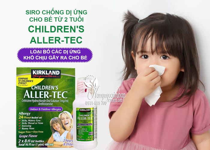 Siro chống dị ứng Kirkland Children’s Aller-Tec của Mỹ set 2 chai  34