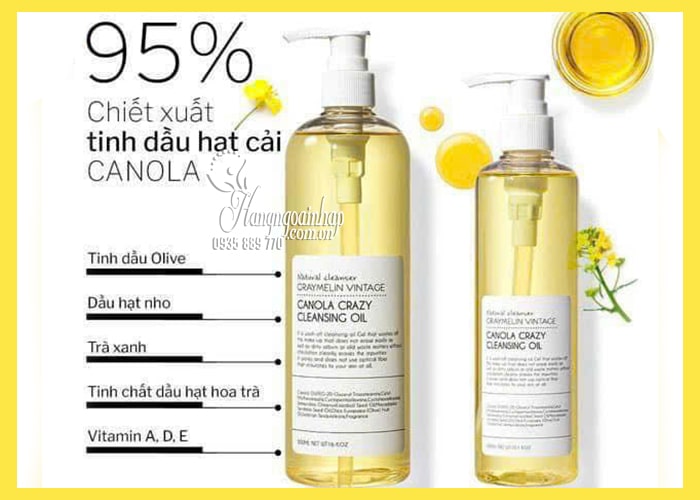 Dầu tẩy trang Graymelin Vintage Canola Crazy Cleansing Oil 56