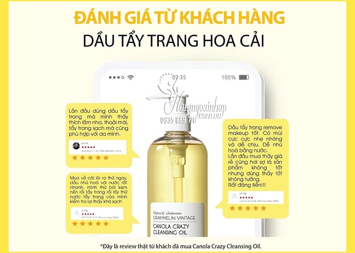 Dầu tẩy trang Graymelin Vintage Canola Crazy Cleansing Oil 90