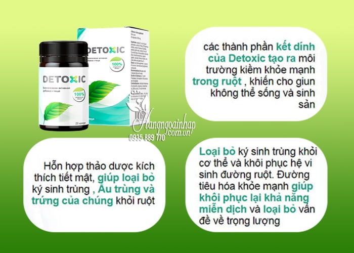 Thuốc Detoxic của Nga diệt ký sinh trùng, làm sạch ruột 57