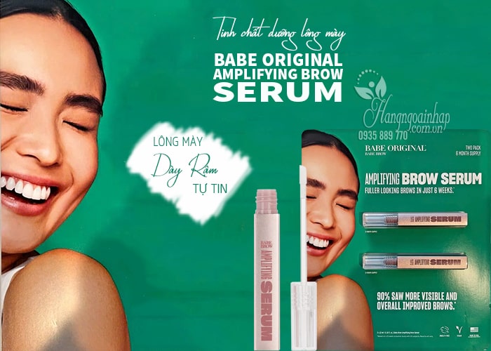 Tinh chất dưỡng lông mày Babe Original Amplifying Brow Serum 23