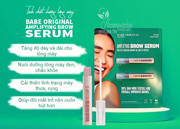 Tinh chất dưỡng lông mày Babe Original Amplifying Brow Serum 67