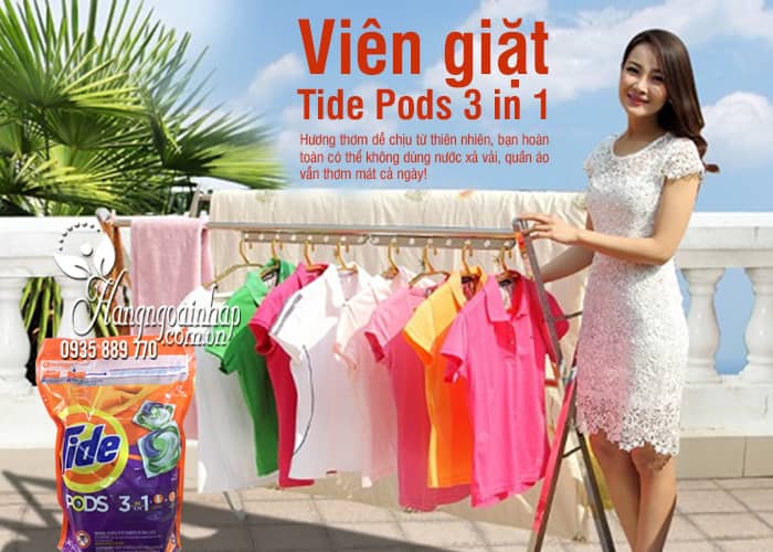 Viên giặt tide của mỹ