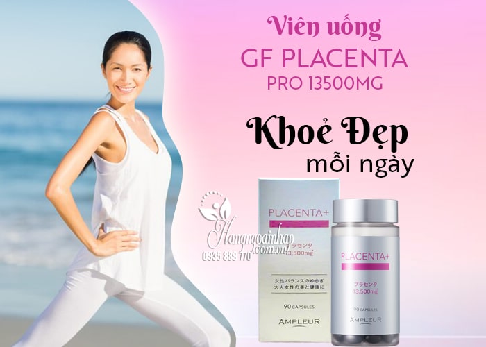 Viên uống GF Placenta Pro Ampleur 13500mg 90 viên Nhật Bản 23