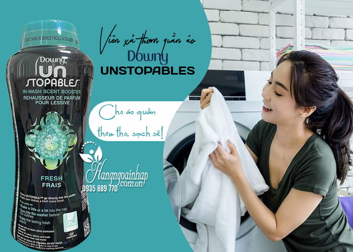 Viên xả thơm quần áo Downy Unstopables Fresh Frais của Mỹ 34