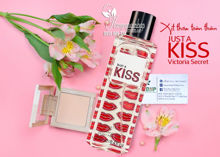 Xịt thơm toàn thân Just A Kiss Victoria Secret 250ml của Mỹ 5