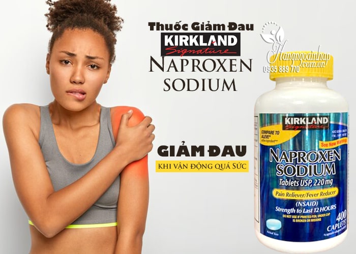 Thuốc giảm đau Naproxen Sodium 220mg Kirkland của Mỹ 23