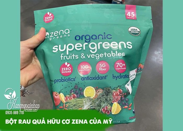 10 lưu ý khi sử dụng bột rau quả Zena Organic Super Greens  87