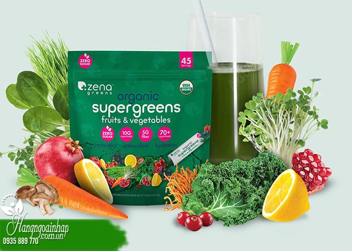 10 lưu ý khi sử dụng bột rau quả Zena Organic Super Greens  1