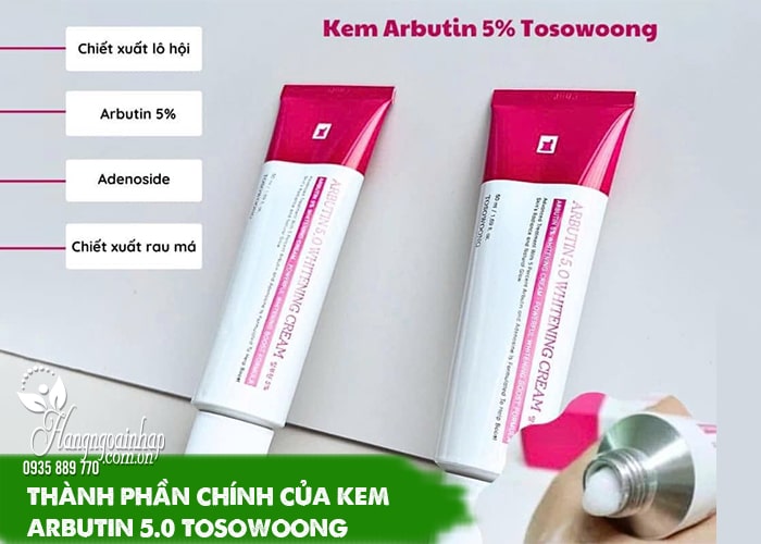 5 lưu ý khi sử dụng kem trắng da Arbutin 5.0 Tosowoong 56