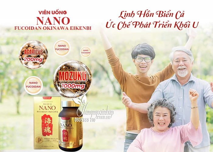 Viên uống Nano Fucoidan Okinawa Eikenbi 120 viên của Nhật Bản 32