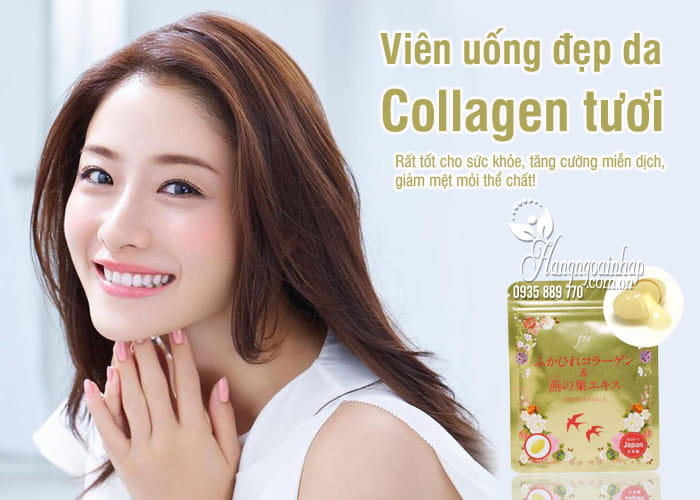 Viên uống đẹp da Collagen tươi của Nhật 30 viên, giá đại lý 1