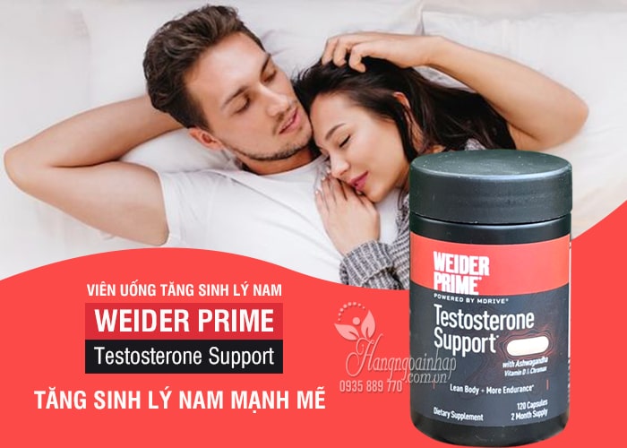 Viên uống tăng sinh lý nam Weider Prime Testosterone Support 12