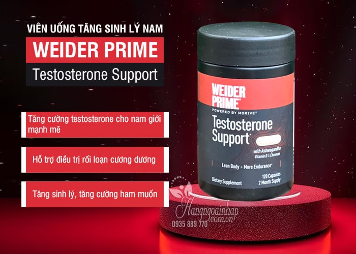 Viên uống tăng sinh lý nam Weider Prime Testosterone Support 45