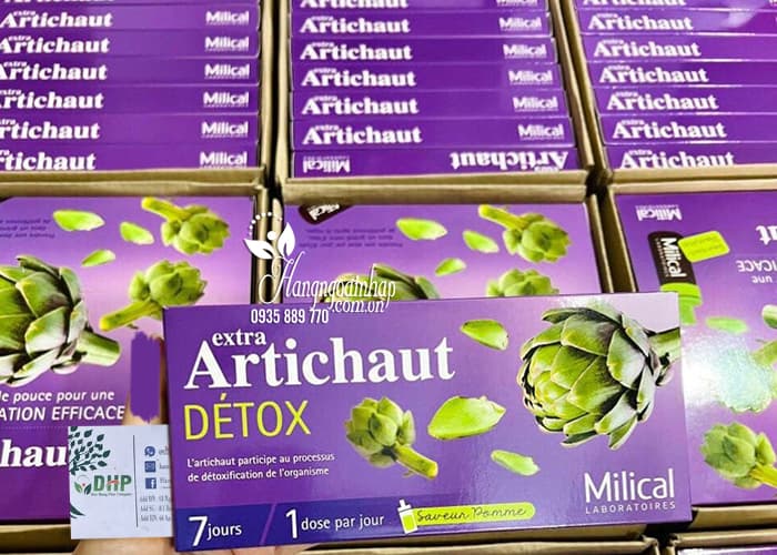 Thải độc gan Extra Artichaut Detox Milical của Pháp 7 ống 90
