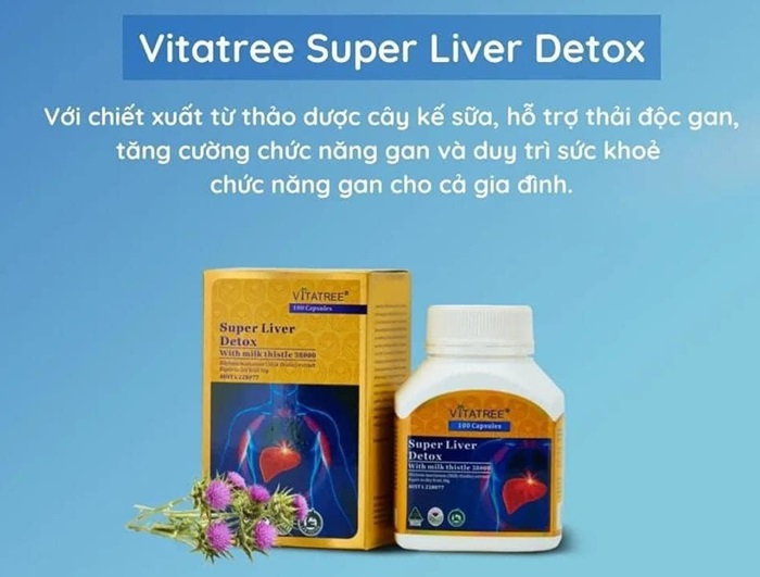 Thải độc gan Vitatree Super Liver Detox 100 viên của Úc 8