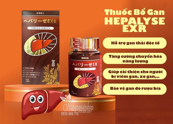 Thuốc bổ gan Hepalyse EXR 180 viên cao cấp của Nhật Bản 78